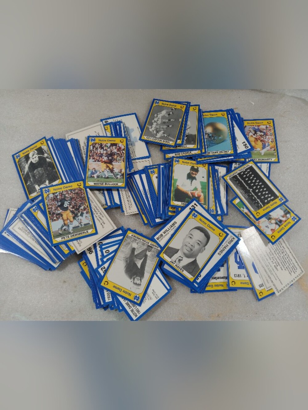 Notre Dame 1990 Collegiate Collection Football Cards